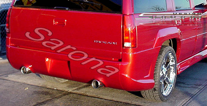 Custom GMC Yukon  SUV/SAV/Crossover Rear Bumper (1992 - 1998) - $590.00 (Part #GM-019-RB)